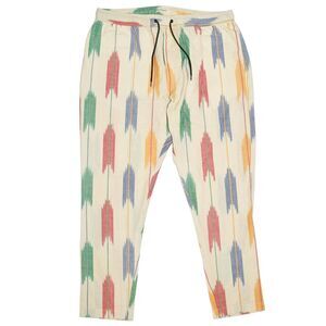 Mens Pants Joggers Beige Navajo Abstract Drawstring Loose Harem Casual Beach XL